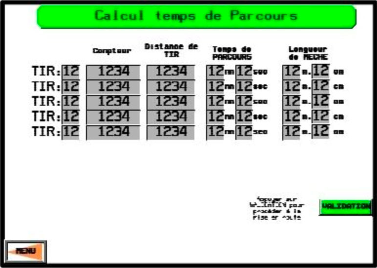 Calcul des temps de parcours