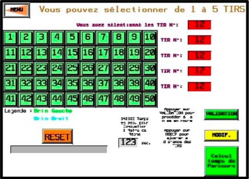 Choix des points de tirs