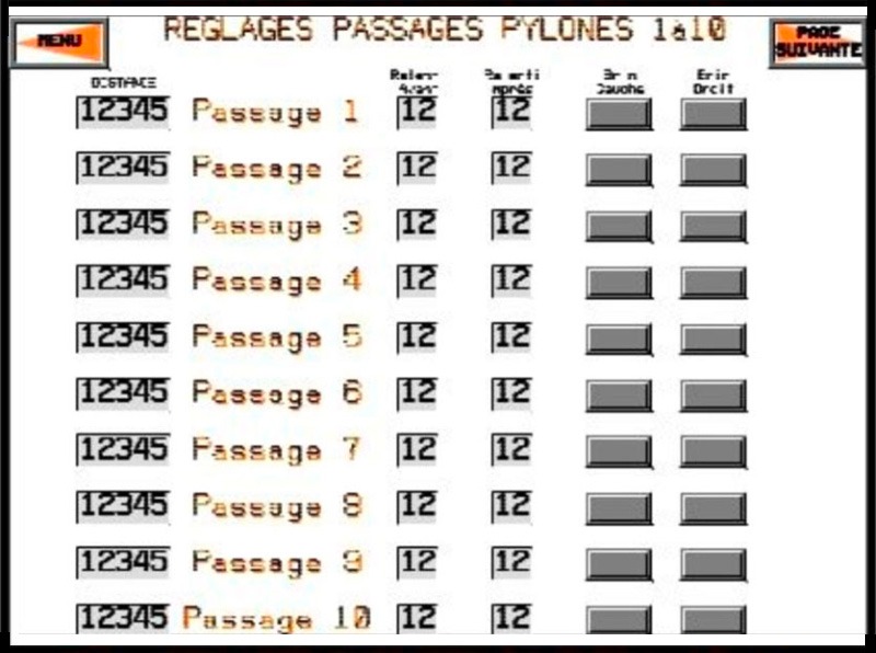 initialisaton des pylones