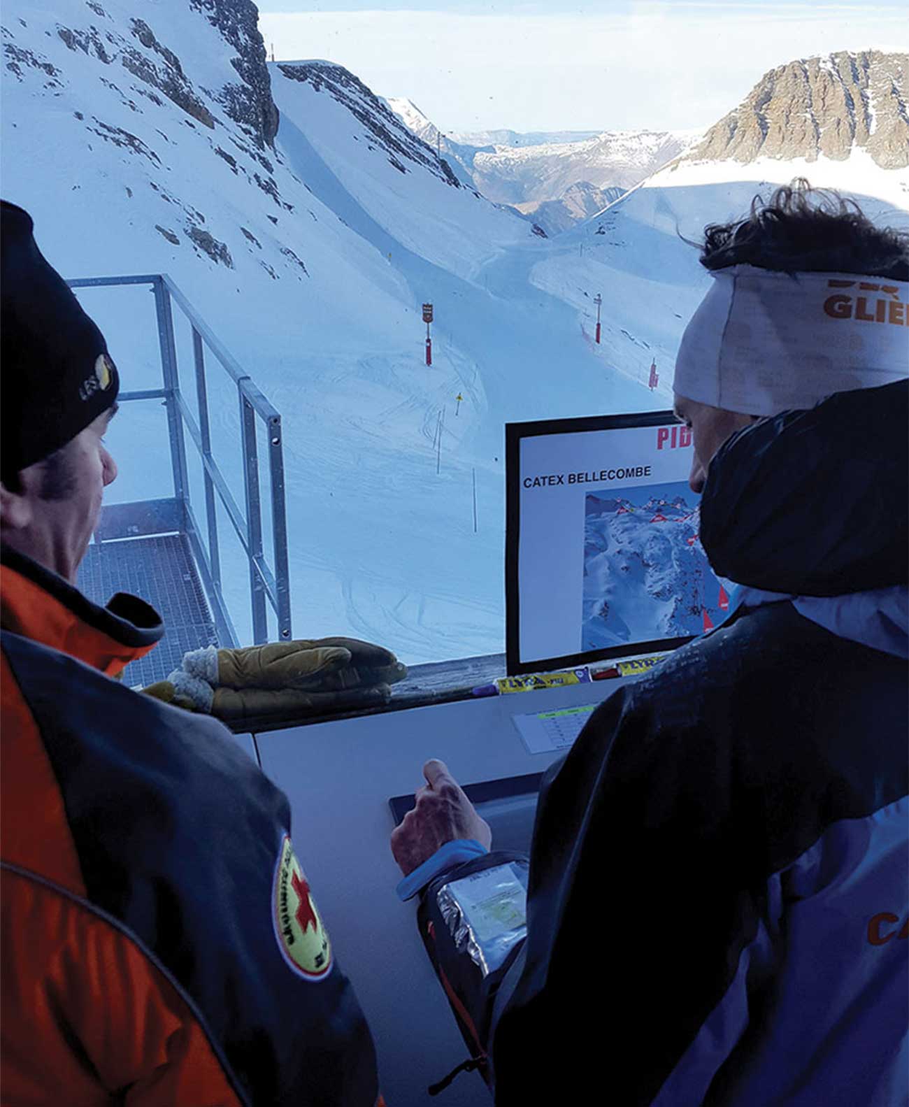 Programmation des tirs sur l'écran tactile - Les 2 Alpes